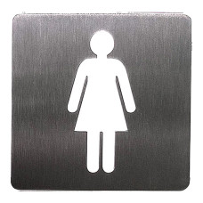 PICTOGRAMA HOMEM.MULHER INOX 80X80X1.5